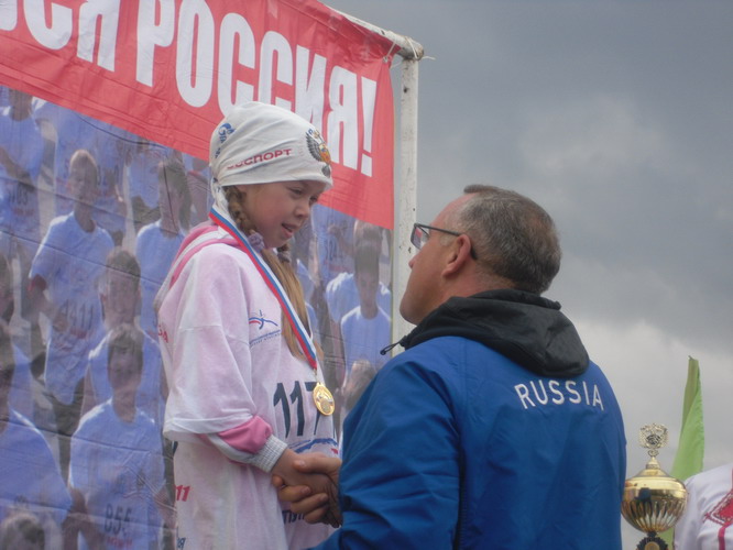 Милана Смаева - победительница бега "Кросс Наций" в г.Чебоксары